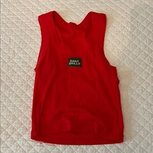 Daily Drills Vibrant Red Tank Top